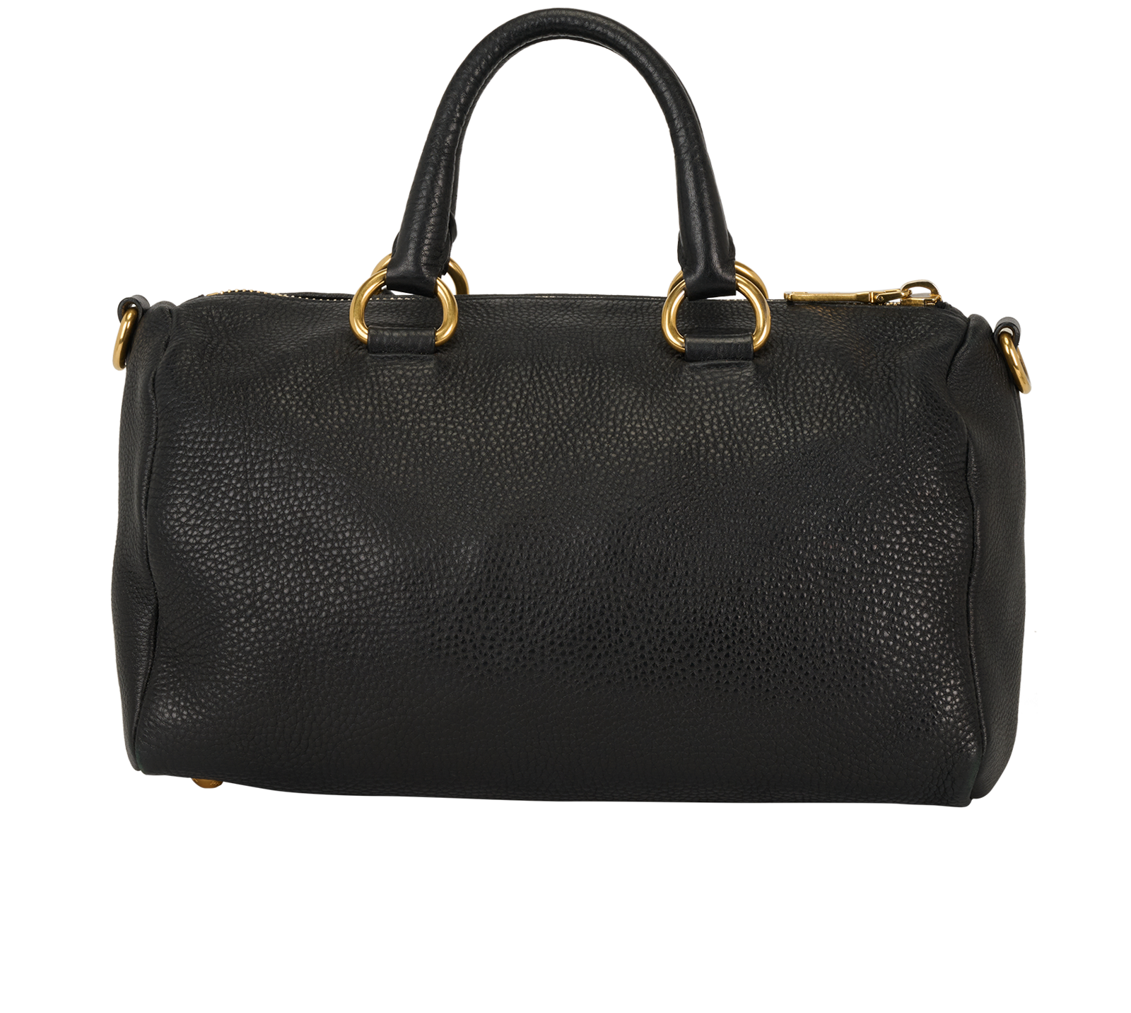 Crossbody Bag, &pound;450, Handbags, Black, Leather, Back view